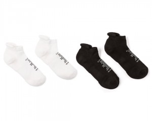 Satisfy 2-Pack Merino Low Socks Weiß Schwarz | HICPEU547