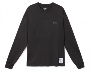 Satisfy AuraLite™ Long Tee Schwarz | YXLZGO835
