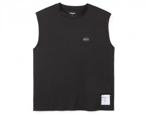 Satisfy AuraLite™ Muscle Tee Schwarz | XQIJGB306