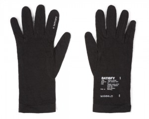Satisfy CloudMerino™ Liner Gloves Schwarz | QTYUOS243