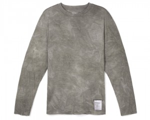 Satisfy CloudMerino™ Long Tee Sun Bleached Fallen Rock | THPCFI168