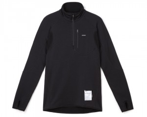 Satisfy GhostFleece™ Half-Zip Schwarz | RCHUKQ058