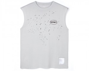 Satisfy MothTech™ Muscle Tee Aged Lunar Rock | IQYZHV975