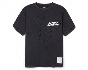 Satisfy MothTech™ T-Shirt Schwarz | KNXUDV593