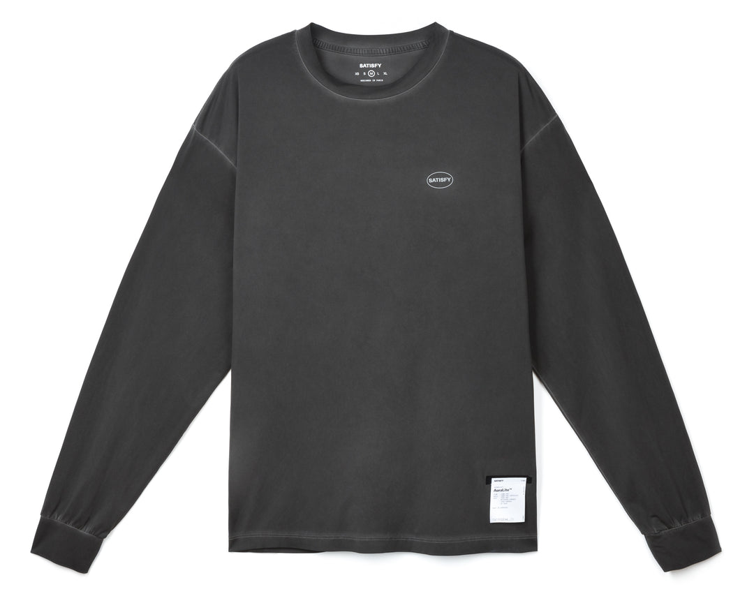 Satisfy AuraLite™ Long Tee Schwarz | QYMFUV375