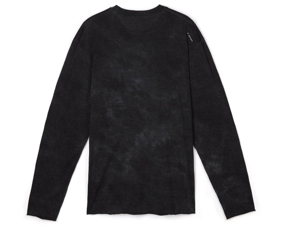 Satisfy CloudMerino™ Long Tee Schwarz | TWDFYC941