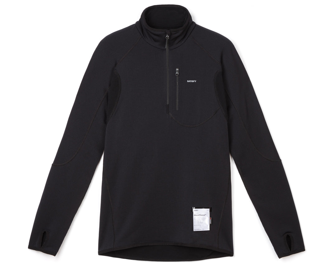 Satisfy GhostFleece™ Half-Zip Schwarz | RCHUKQ058