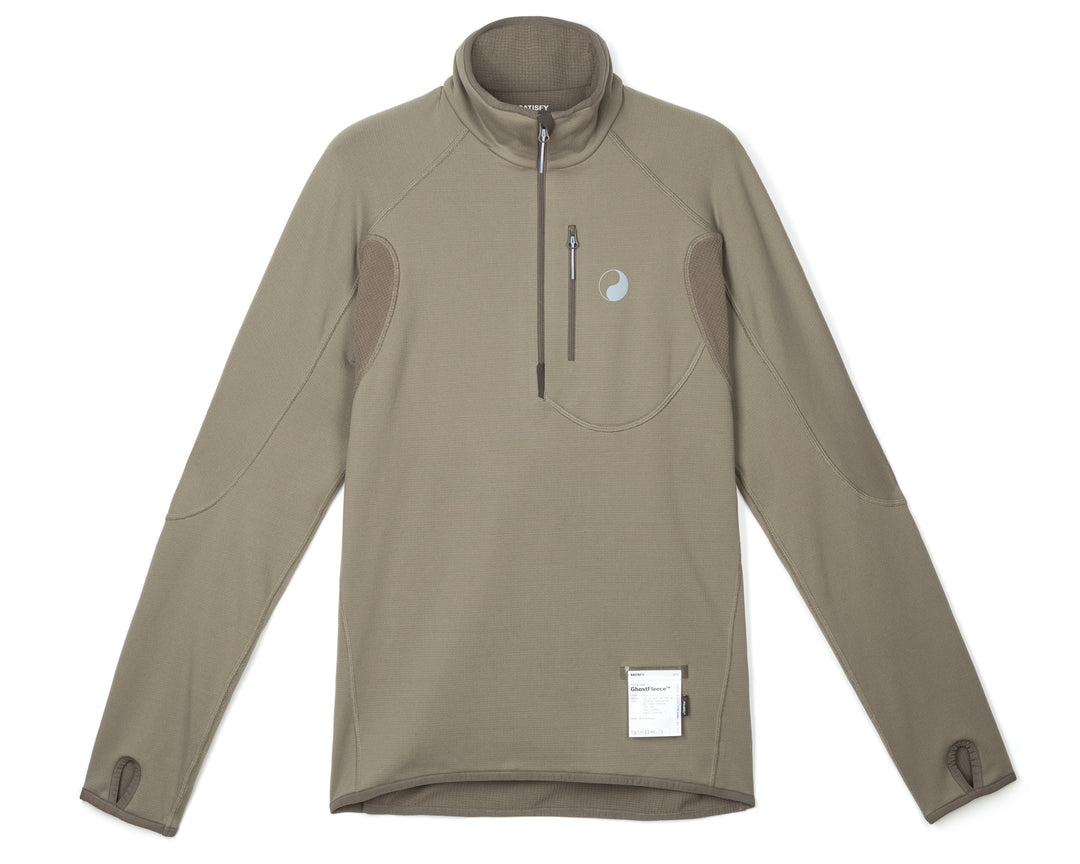 Satisfy GhostFleece™ Half-Zip Smoky Quartz | HJMOGW918