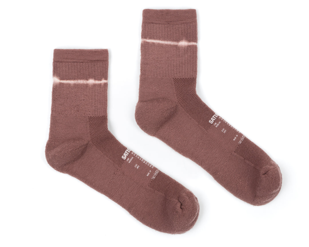 Satisfy Merino Tube Socks Cedar Tie Dye | HJCWUD654