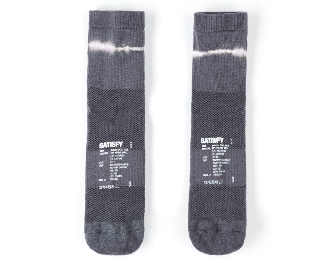 Satisfy Merino Tube Socks Quicksilver Tie-dye | REGKLU162