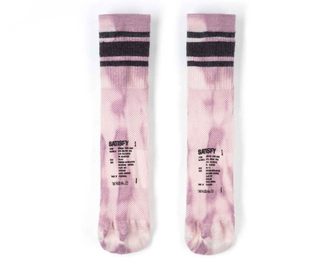 Satisfy Merino Tube Socks Rock Salt Tie-Dye | SPWIQX659